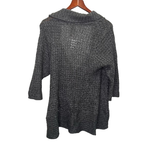 Pennington's Grey Faux Wrap Knit Sweater Size X - Picture 8 of 12